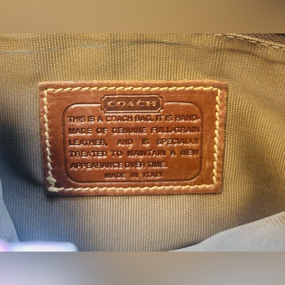 Vintage Brown and Black Coach Shelby Crossbody Bag Purse - Picture 4 of 7